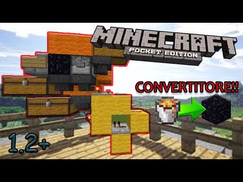 CONVERTITORE DI OSSIDIANA SU MINECRAFT POCKET EDITION!!