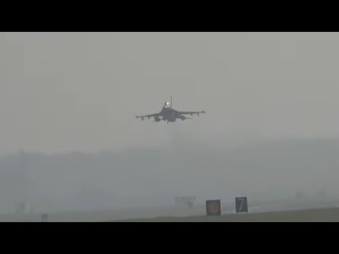 INCREDIBLE F16 LOW AND LOUD QUICK CLIMB - EXTREMELY LOUD - RAF MILDENHALL 8/9/23