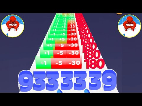 Number Master: Run and merge vs number attack 2048 number Gameplay New update level part #14