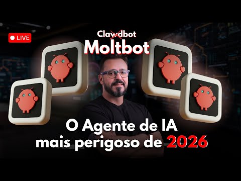 #Clawdbot ao vivo (sem cortes).O AGENTE DE IA mais perigoso de 2026?