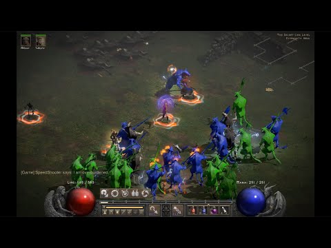 Faith Multishot Bowazon - Atma's amulet test, 7 Cow runs on Players 1 - Diablo 2 Resurrected