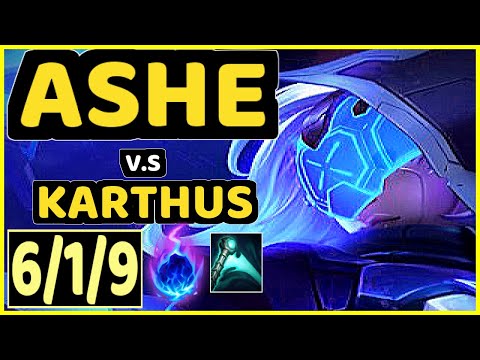 SAMUX (ASHE) vs KARTHUS - 6/1/9 KDA BOTTOM ADC GAMEPLAY - EUW Ranked GRANDMASTER