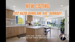 [JUST SOLD]  202 - 6638 Dunblane Ave Burnaby  - 3 Bed 2 Bath over 1,200 sqft Spacious Apartment 公寓