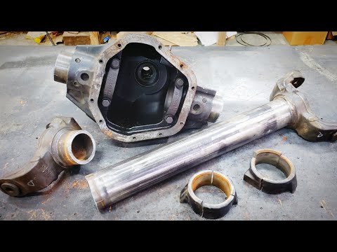Homemade Passenger Drop Dana 60. Ultimate Land Rover Discovery Build Episode 3.