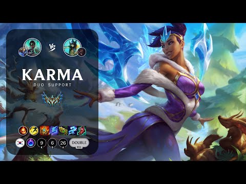 Karma Support vs Nami - KR Challenger Patch 12.22