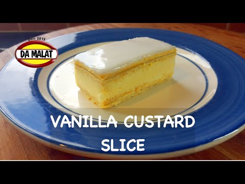 How to Make Vanilla Custard Slice | Easy creme patissiere recipe | Classic Neapolitan Slice Recipe