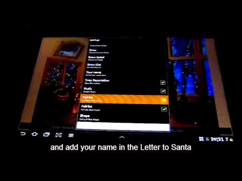 Christmas Fireplace Lwp Video