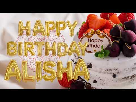 Short Happy Birthday Song for  Alisha/ Happy Birthday Song for Alisha 🥳