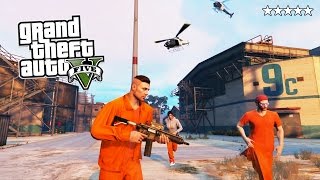GTA 5 Online PRISON BREAK! 5 Star POLICE Getaway in GTA Online! (GTA 5 PS4 Gameplay)