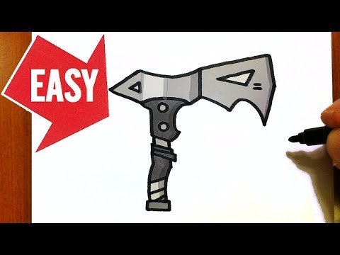 how to draw fortnite pickaxe clean cut easy cute drawing jolly art - how to draw a fortnite pickaxe step by step