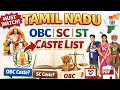 Tamil Nadu Caste List Tamil Nadu Obc Sc St Caste List