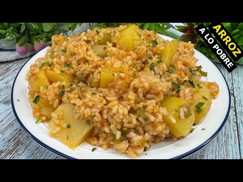Arroz a lo Pobre muy Fácil y Económico 😋 Riquísimo 🤩- RECETA de ARROZ