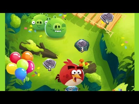 Angry Birds Pop -  Reds Forest Trail levels 1 to 5