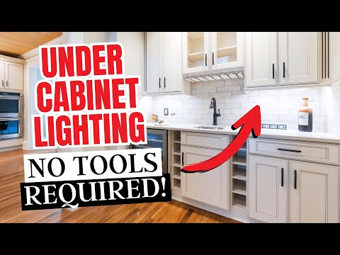 Easy Kitchen Upgrade! Install UNDER CABINET Lights in Minutes With No Tools