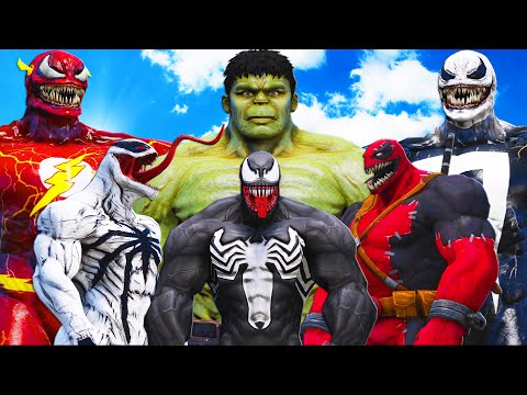 THE HULK vs TEAM VENOM - Epic Superheroes Battle