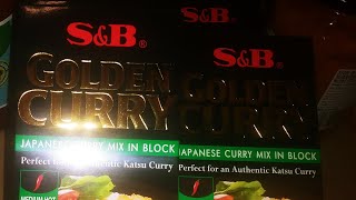 S&B Japanese Golden curry sauce blocks