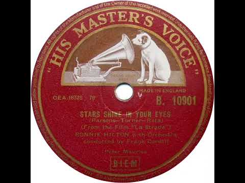 UK New Entry 1955 (87) Ronnie Hilton - Stars Shine In Your Eyes