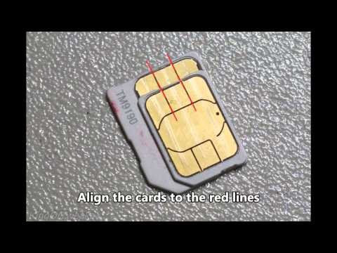 How to cut a micro SIM to nano