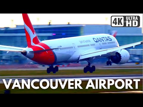[4K] 15 Minutes of PLANE SPOTTING✈ | YVR Airport 🇨🇦