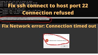 PuTTY Fatal Error or Network error Connection refused