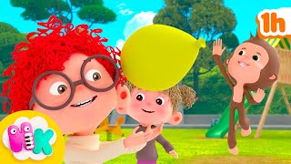 Balloon, Balloon Song 🎈 Funny Songs for Kids | HeyKids Nursery Rhymes