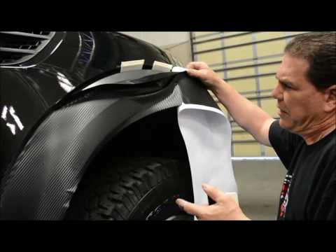 American Car Craft Ford Raptor Fender Flare Vinyl Wrap Installation