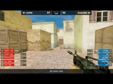 fnatic vs lions @de_tuscan dreamhack 2011 map 3