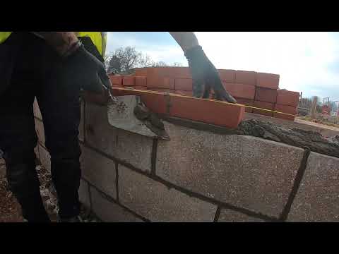 Easiest Way to Lay bricks in a substructure 👊🏼🧱