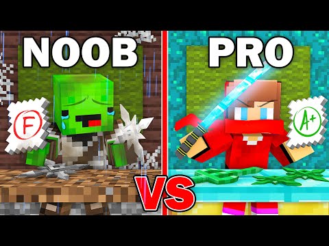 Ninja Showdown: Mikey vs JJ in Minecraft