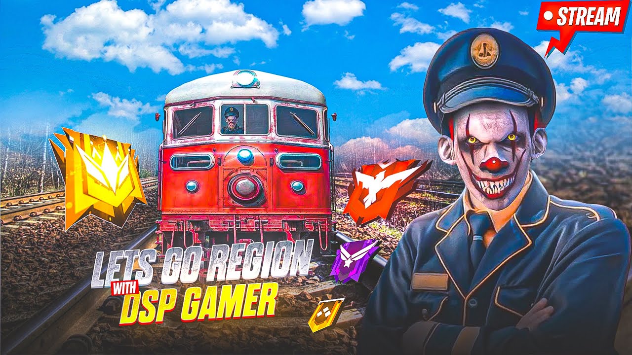 🔴Free Fire Live - GrandMaster Rank Pushing To Top 1