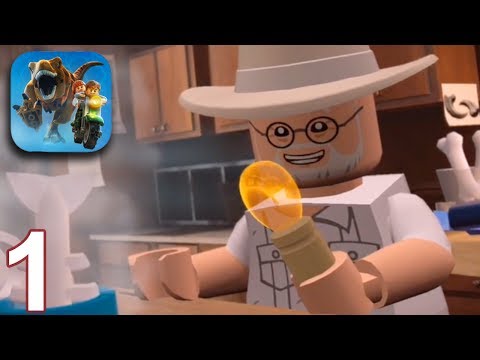 LEGO JURASSIC WORLD Walkthrough Gameplay Part 1 - The Dig Site (iOS Android)
