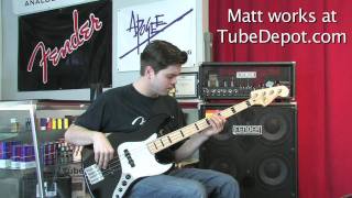 Video thumbnail for Matt Plays a Fender Jazz Bass and the Bassman 300 by TubeDepot