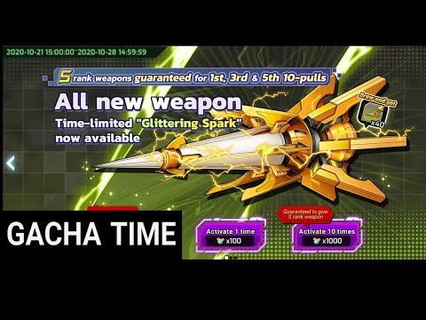 Gacha Summoning Capsule Pull Glittering Spark new weapon 4000 element metal「 Mega Man X Dive 」