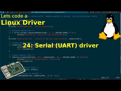 Let's code a Linux Driver -  24: Serial (UART) Driver