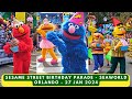 Sesame Street Birthday Parade 4K New Angle SeaWorld Orlando Sesame Street Land JAN 27 2024