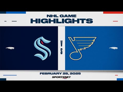 NHL Highlights | Blues vs. Kraken - February 25, 2025
