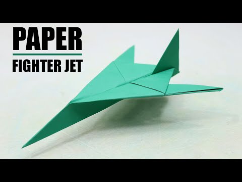 How to Make A Paper Jet Fighter - Easy Origami Jet Fighter ...