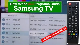 How to find my Program Guide on my Samsung TV