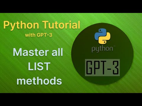 Gpt 3 teaches Python List methods with openai playground