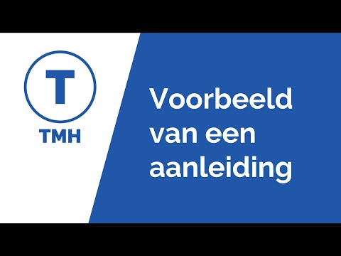 Voorbeeld van een aanleiding (hbo-scriptie)