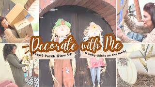 🍁NEW 🍁 DECORATE WITH ME // FRONT PORCH DECOR  2025 // FALL DECORATING IDEAS
