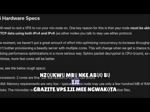 NYM 101 - Otu esi edobe ọnụ ngwakọta Nym