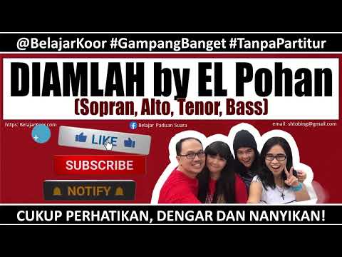 Belajar KOOR | DIAMLAH | By EL Pohan | PEACE BE STILL