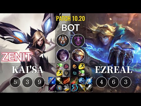HLE Zenit Kai'Sa vs Ezreal Bot - KR Patch 10.20