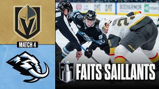 Golden Knights vs Mammoth, match no 4 | 27/04/26 | Faits saillants