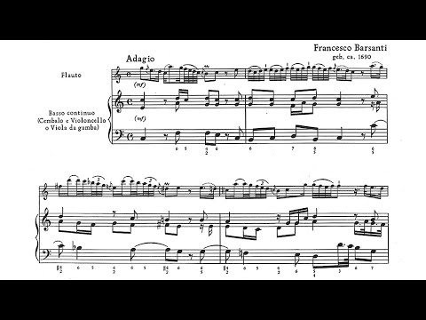 Francesco Barsanti: Recorder Sonata in C Major - Frans Brüggen, 1967 - Telefunken SMA 25121-T