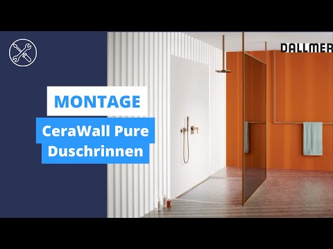 CeraWall Pure Duschrinnen | Montage | Dallmer