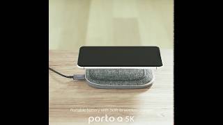 Porto Q 5K Portable Battery with Built-in Wireless Charger