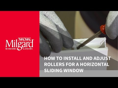 How to install and adjust rollers on a horizontal vinyl slid...