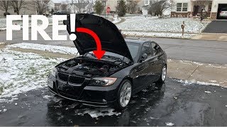 bmw free rental due to fire risk electrical fault